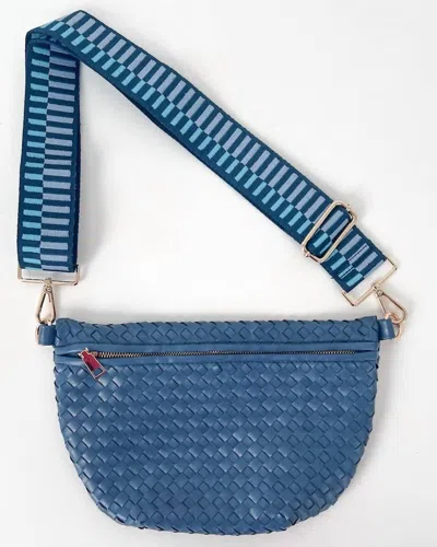 Pretty Simple Women's Woven Bum Bag In Denim Blue