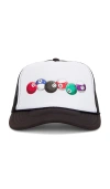Pretty Vacant Billiards Hat In 黑色、白色