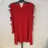 PRETTY WOMAN RHINESTONE LADDER TUNIC IN RED