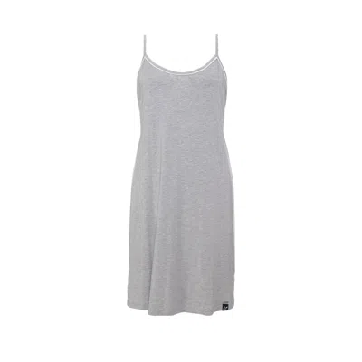 Pretty You Women's Bamboo Chemise Nightdress In Grey Marl