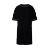 Pretty You Women's Bamboo Classic Tee Dress In Black In Black