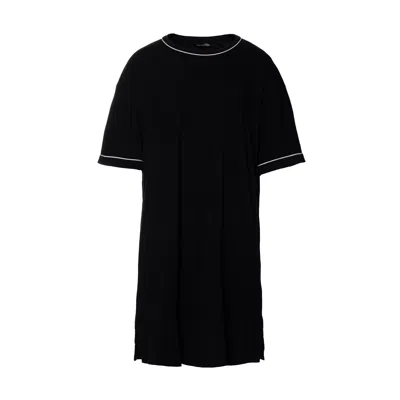 Pretty You Women's Bamboo Classic Tee Dress In Black