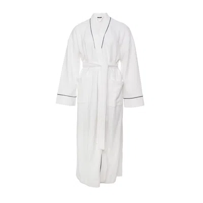 Pretty You Women's Luxury Suite Waffle Robe In White