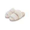 Pretty You Women's Neutrals Sheepskin Slider Slipper Jinx In Natural