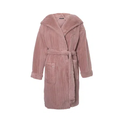 Pretty You Women's Pink / Purple Cloud Robe In Dusky Pink In Pink/purple