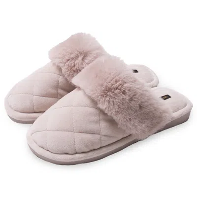 Pretty You Women's Pink / Purple Gigi Mule Slippers In Powder Puff In Pink/purple