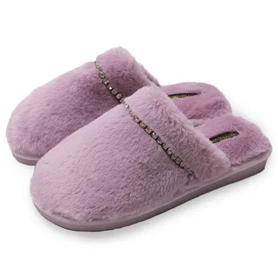 Pretty You Women's Pink / Purple Gracie Mule Slippers In Lilac
