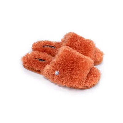 Pretty You Women's Red Candy On-trend Slider Slippers In Spice