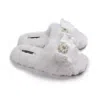 Pretty You Women's White Anya Slider Slipper With Diamante In Cream In White