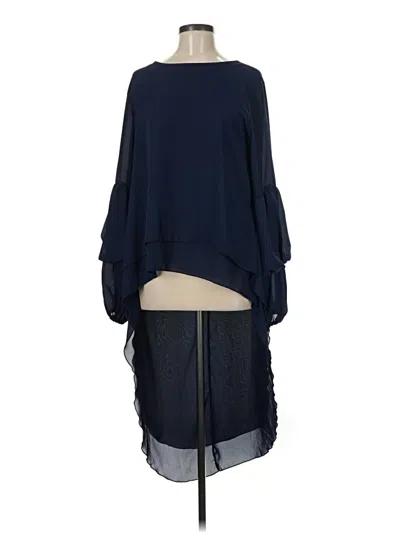 Pre-owned Prettygarden 3/4 Sleeve Blouse In Blue