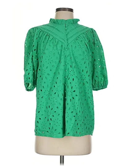 Pre-owned Prettygarden 3/4 Sleeve Blouse In Green