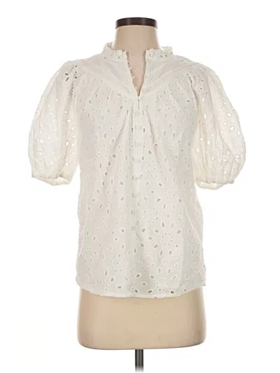 Pre-owned Prettygarden 3/4 Sleeve Blouse In Ivory