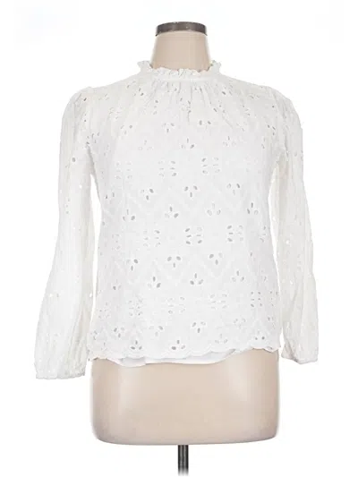 Pre-owned Prettygarden 3/4 Sleeve Blouse In White