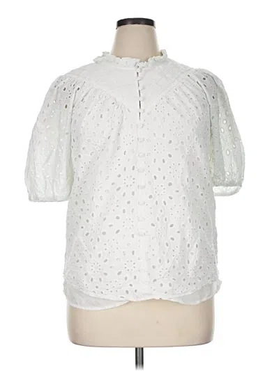 Pre-owned Prettygarden 3/4 Sleeve Blouse In White