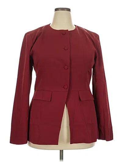 Pre-owned Prettygarden 3/4 Sleeve Top Burgundy Square Neckline Tops
