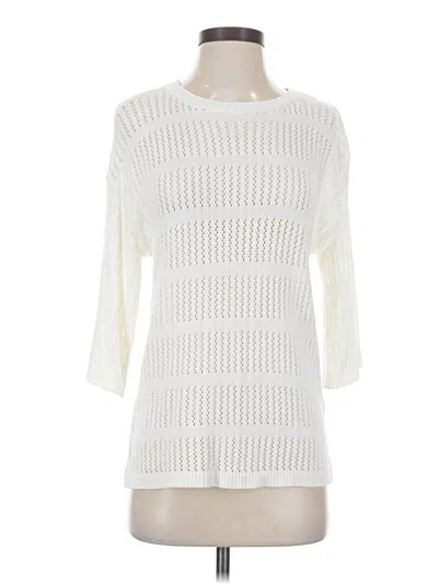 Pre-owned Prettygarden 3/4 Sleeve Top Ivory Boatneck Tops