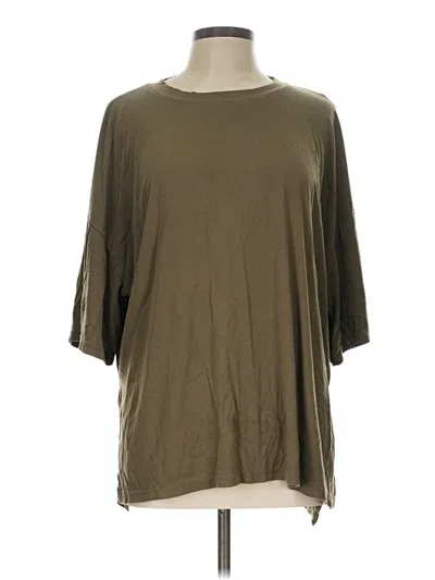 Pre-owned Prettygarden 3/4 Sleeve T-shirt In Green