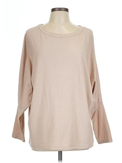 Pre-owned Prettygarden 3/4 Sleeve T-shirt In Tan
