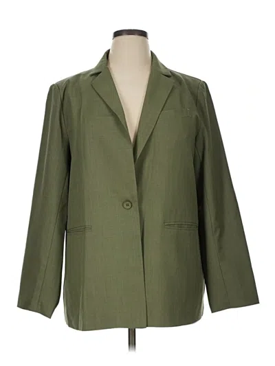 Pre-owned Prettygarden Blazer Jacket In Green