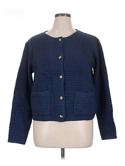 Pre-owned Prettygarden Cardigan Sweater In Blue