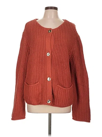 Pre-owned Prettygarden Cardigan Sweater In Orange