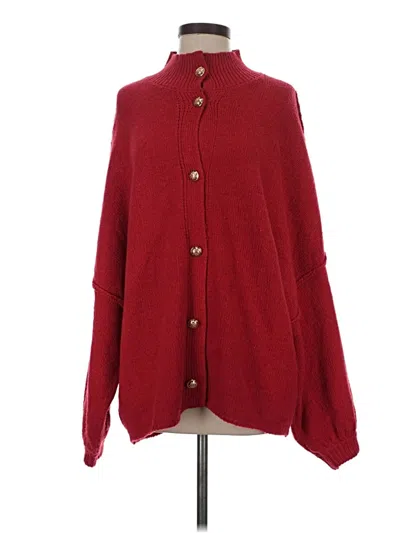 Pre-owned Prettygarden Cardigan Sweater In Red
