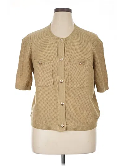 Pre-owned Prettygarden Cardigan Sweater In Tan
