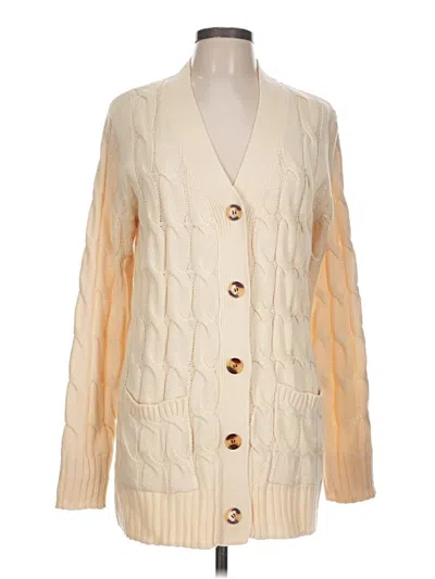 Pre-owned Prettygarden Cardigan Sweater In White
