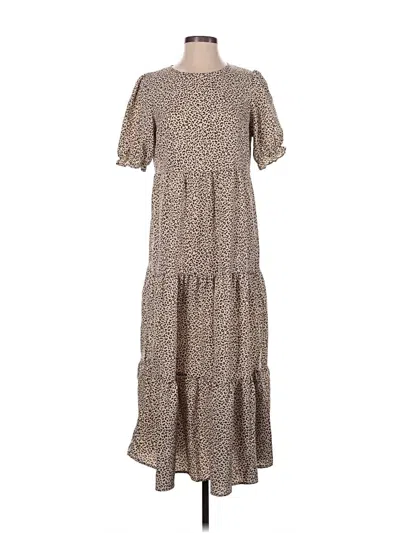 Pre-owned Prettygarden Casual Dress In Brown