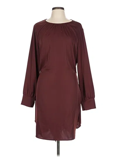 Pre-owned Prettygarden Casual Dress In Burgundy