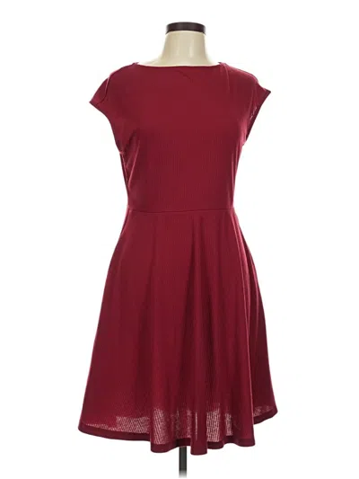 Pre-owned Prettygarden Casual Dress In Burgundy