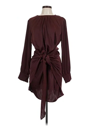 Pre-owned Prettygarden Casual Dress In Burgundy
