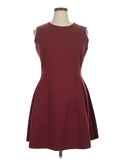 Pre-owned Prettygarden Casual Dress In Burgundy