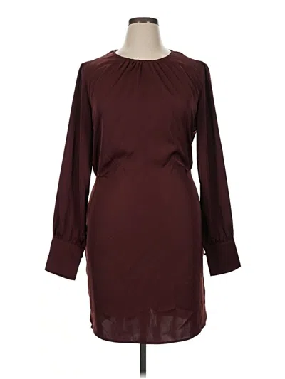 Pre-owned Prettygarden Casual Dress In Burgundy