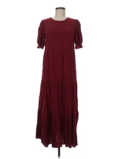 Pre-owned Prettygarden Casual Dress In Burgundy