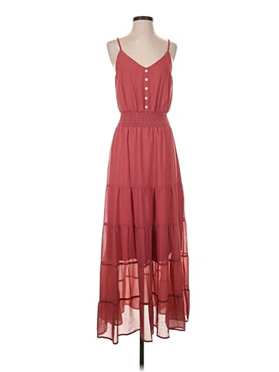 Pre-owned Prettygarden Casual Dress In Burgundy