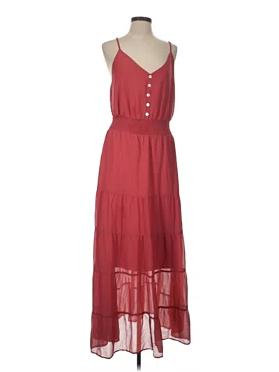 Pre-owned Prettygarden Casual Dress In Burgundy
