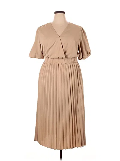 Pre-owned Prettygarden Casual Dress In Tan