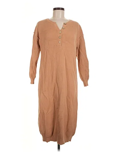 Pre-owned Prettygarden Casual Dress In Tan