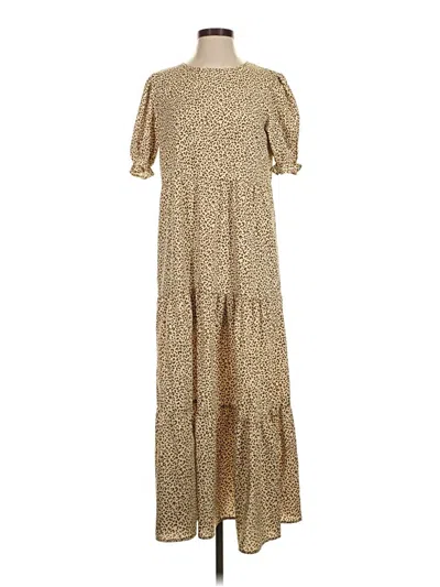 Pre-owned Prettygarden Casual Dress In Tan