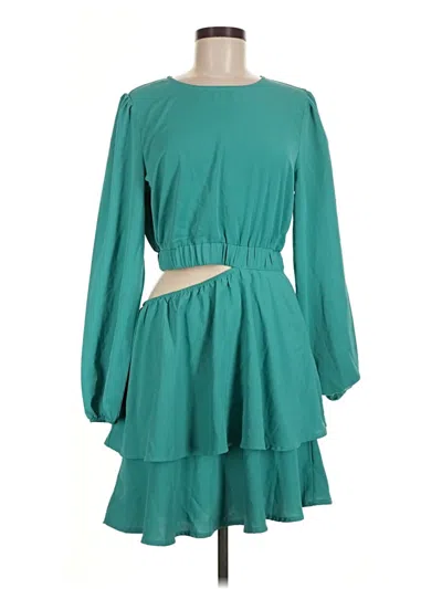 Pre-owned Prettygarden Casual Dress In Teal