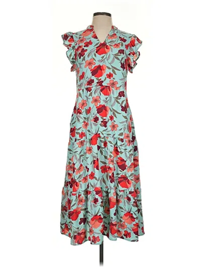 Pre-owned Prettygarden Casual Dress In Teal