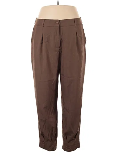 Pre-owned Prettygarden Casual Pants In Brown