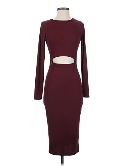 Pre-owned Prettygarden Cocktail Dress In Burgundy