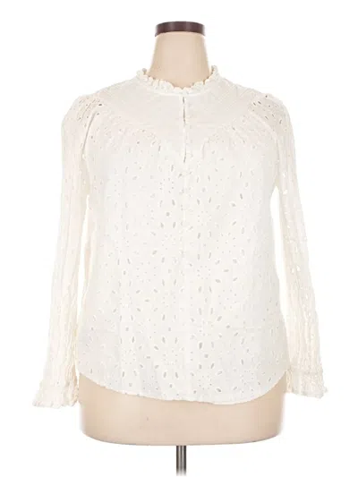 Pre-owned Prettygarden Long Sleeve Blouse In Ivory