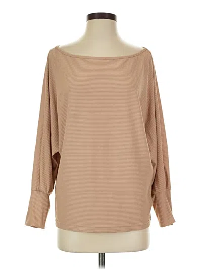 Pre-owned Prettygarden Long Sleeve Blouse In Tan