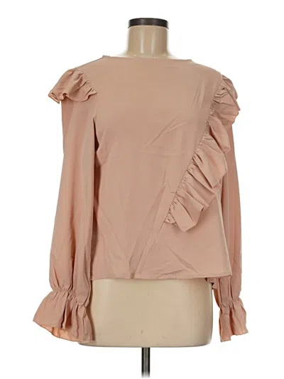 Pre-owned Prettygarden Long Sleeve Blouse In Tan
