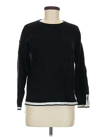 Pre-owned Prettygarden Long Sleeve Top Black Crew Neck Tops
