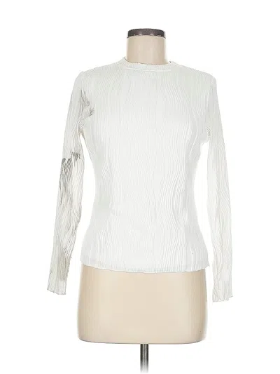 Pre-owned Prettygarden Long Sleeve Top White Turtleneck Tops