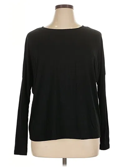Pre-owned Prettygarden Long Sleeve T-shirt In Black